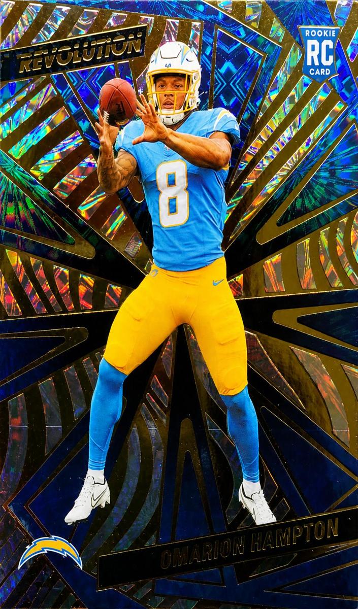 2025 Panini Revolution Football Fireworks Omarion Hampton #233