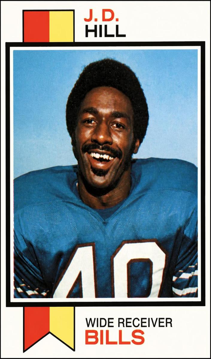 1973 Topps Football J.D. Hill #69