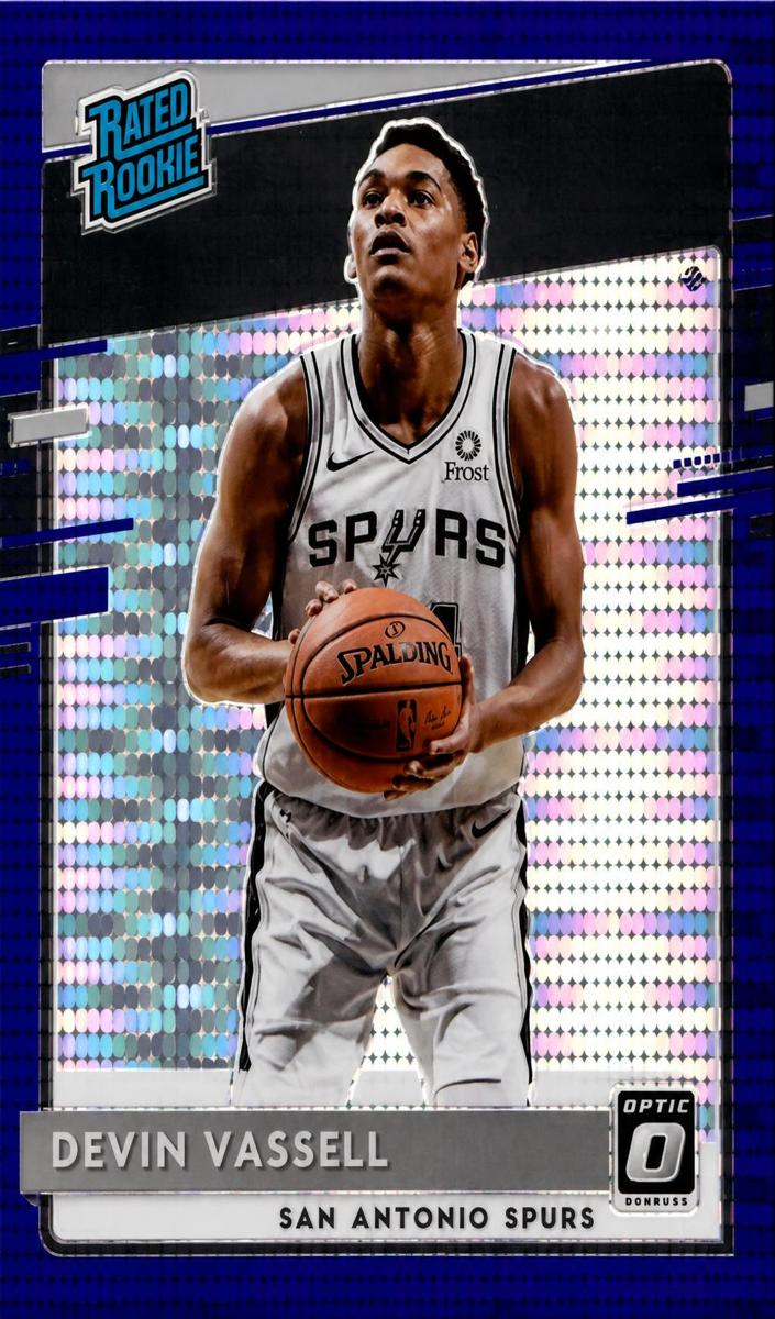 2020 Donruss Optic Basketball Purple Devin Vassell #161 PSA 10