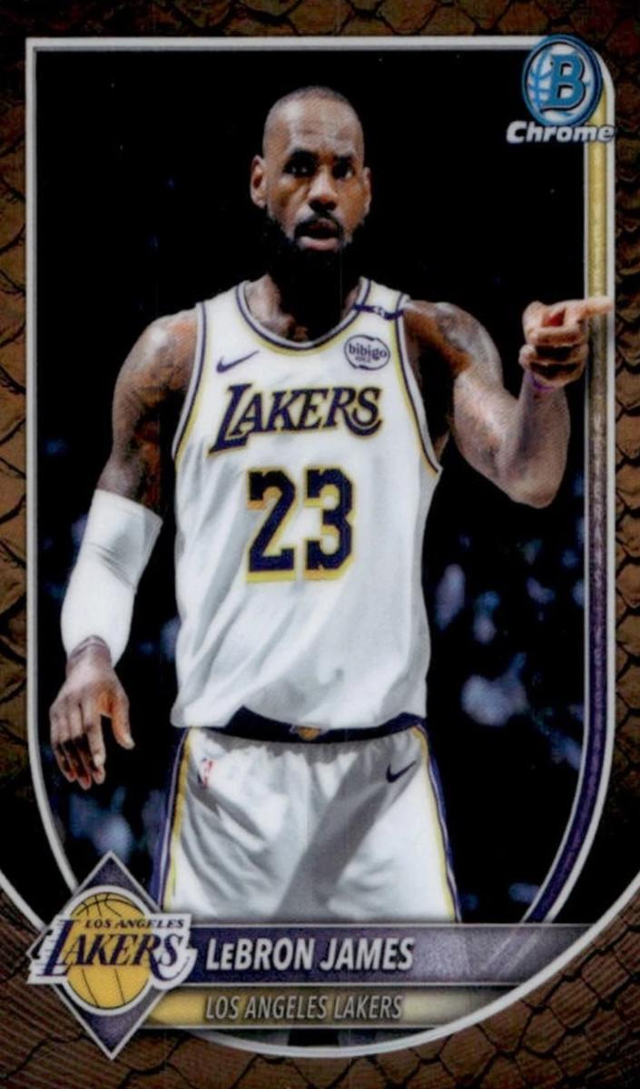 2025 Bowman Basketball Reptilian Refractor LeBron James #BCV-121 CGC 9.5