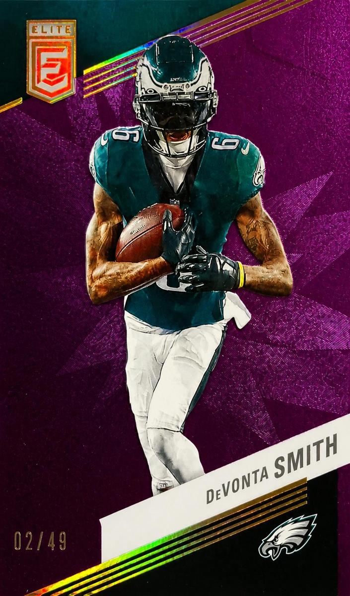 2023 Donruss Elite Football Purple DeVonta Smith #33
