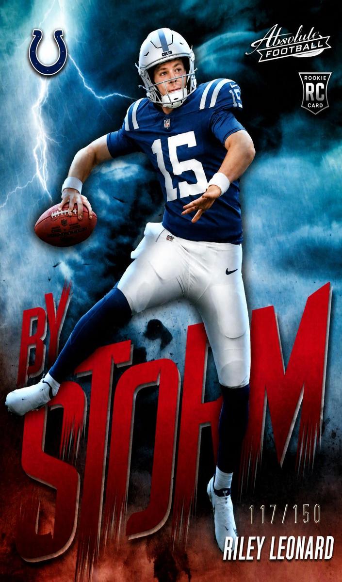 2025 Panini Absolute Football Spectrum Red Riley Leonard #14