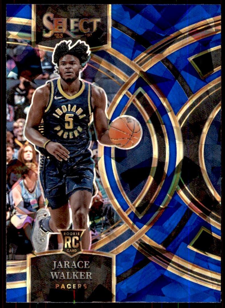 2023 Panini Select Basketball Blue Cracked Ice Jarace Walker #133
