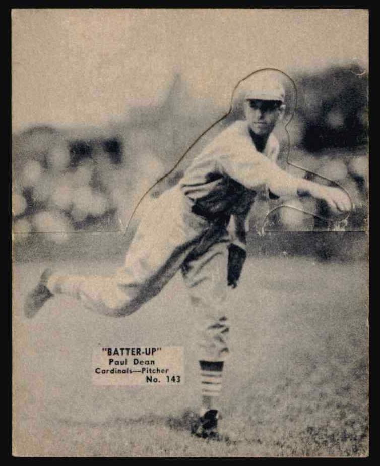 1934 R318 Batter-Up Baseball Paul Dean #143
