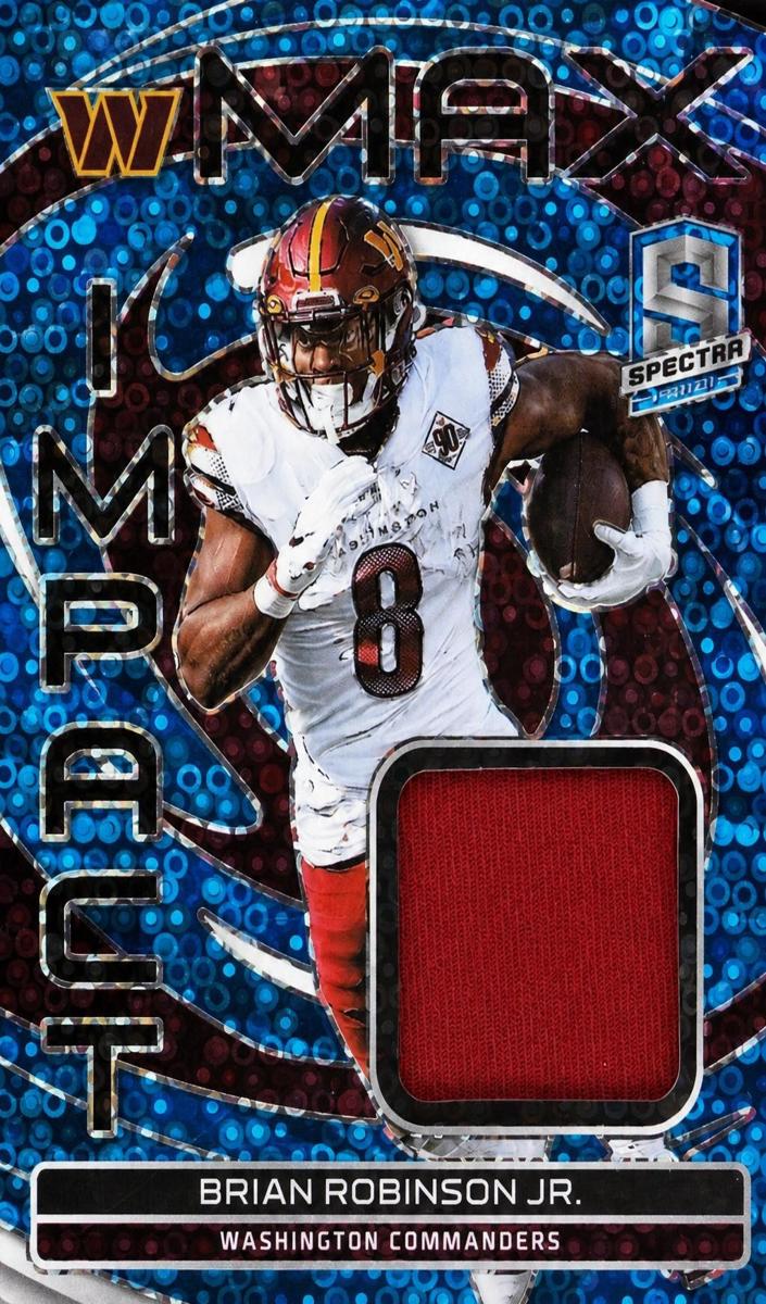 2023 Panini Spectra Football Neon Blue Brian Robinson Jr. #MI-BRJ