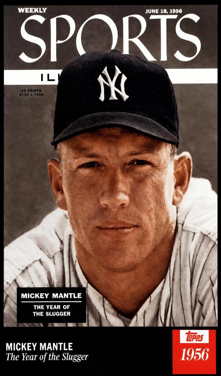 2021 Topps X Sports Illustrated Baseball Mickey Mantle #7 PSA 9