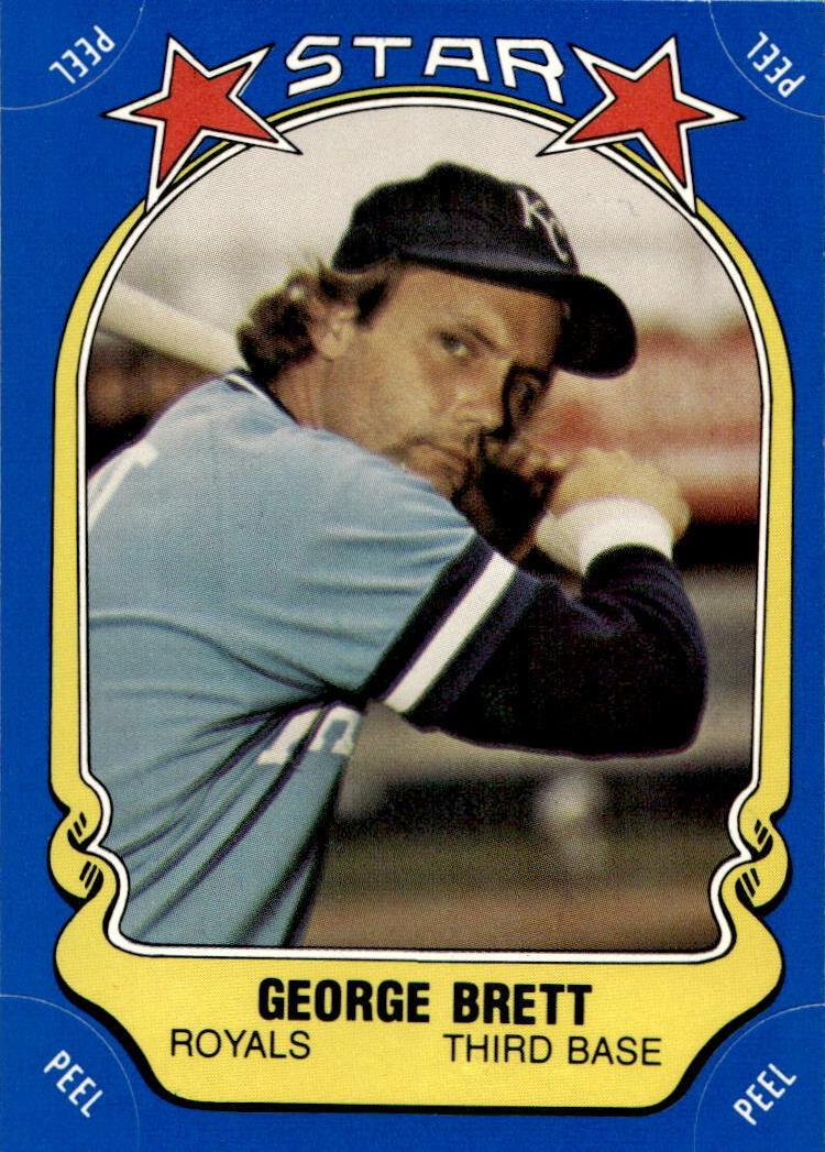 1981 Fleer Star Stickers Baseball George Brett #116