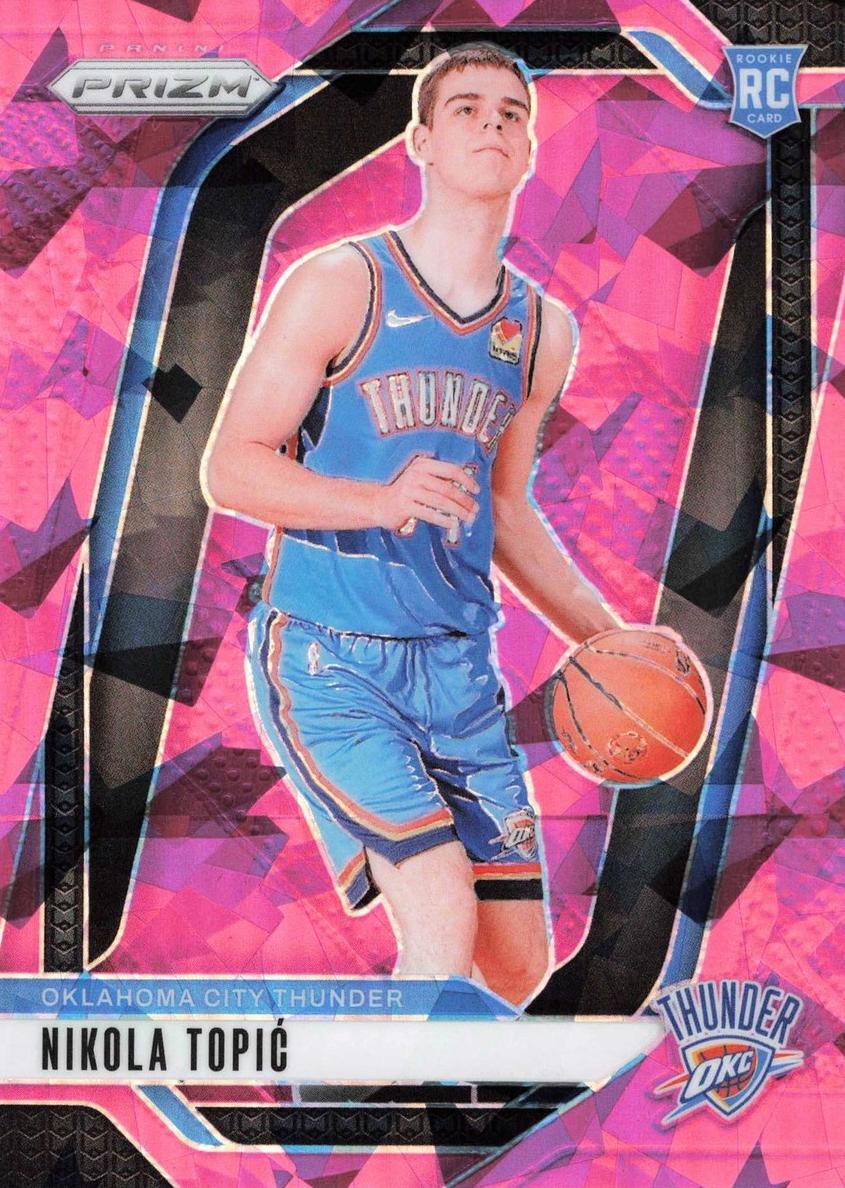 2024 Panini Prizm Basketball Pink Ice Nikola Topic #230 PSA 8
