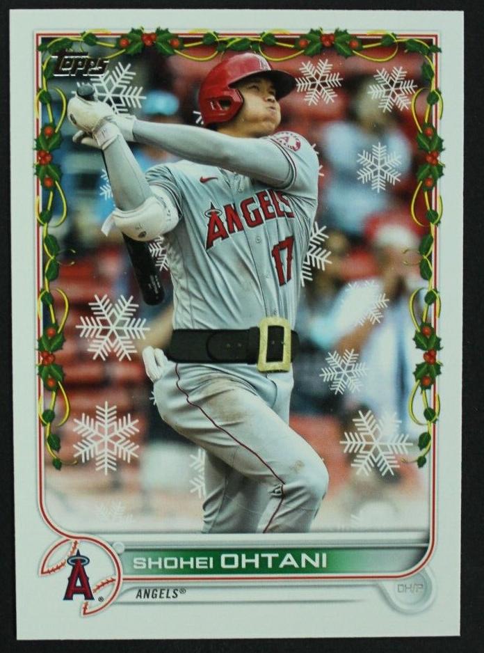 2022 Topps Holiday Baseball Shohei Ohtani #HW100 PSA 9