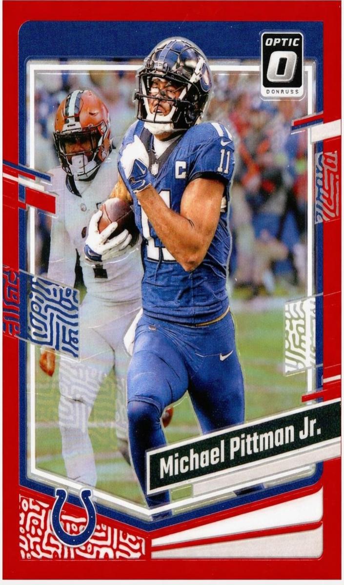2023 Donruss Optic Football Red Michael Pittman Jr. #79