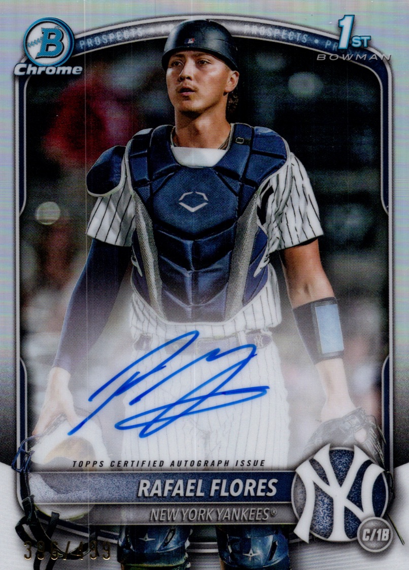 2025 Bowman Chrome Prospects Baseball Refractor Rafael Flores #CPA-RF PSA 10