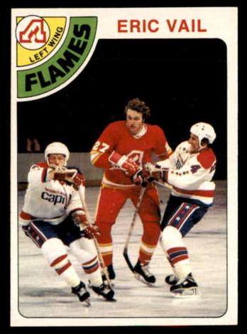 1978 O-Pee-Chee Hockey Eric Vail #129 PSA 8