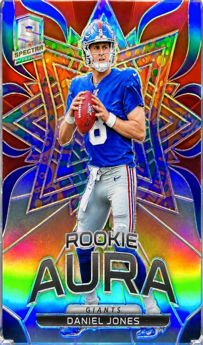 2019 Panini Spectra Football Psychedelic Daniel Jones #RA-4