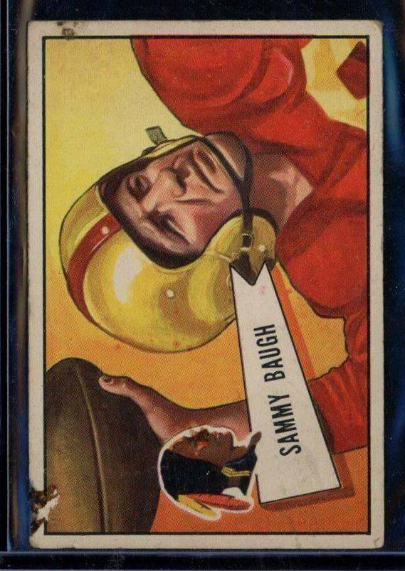 1952 Bowman Small Football Sammy Baugh #30 SGC 2
