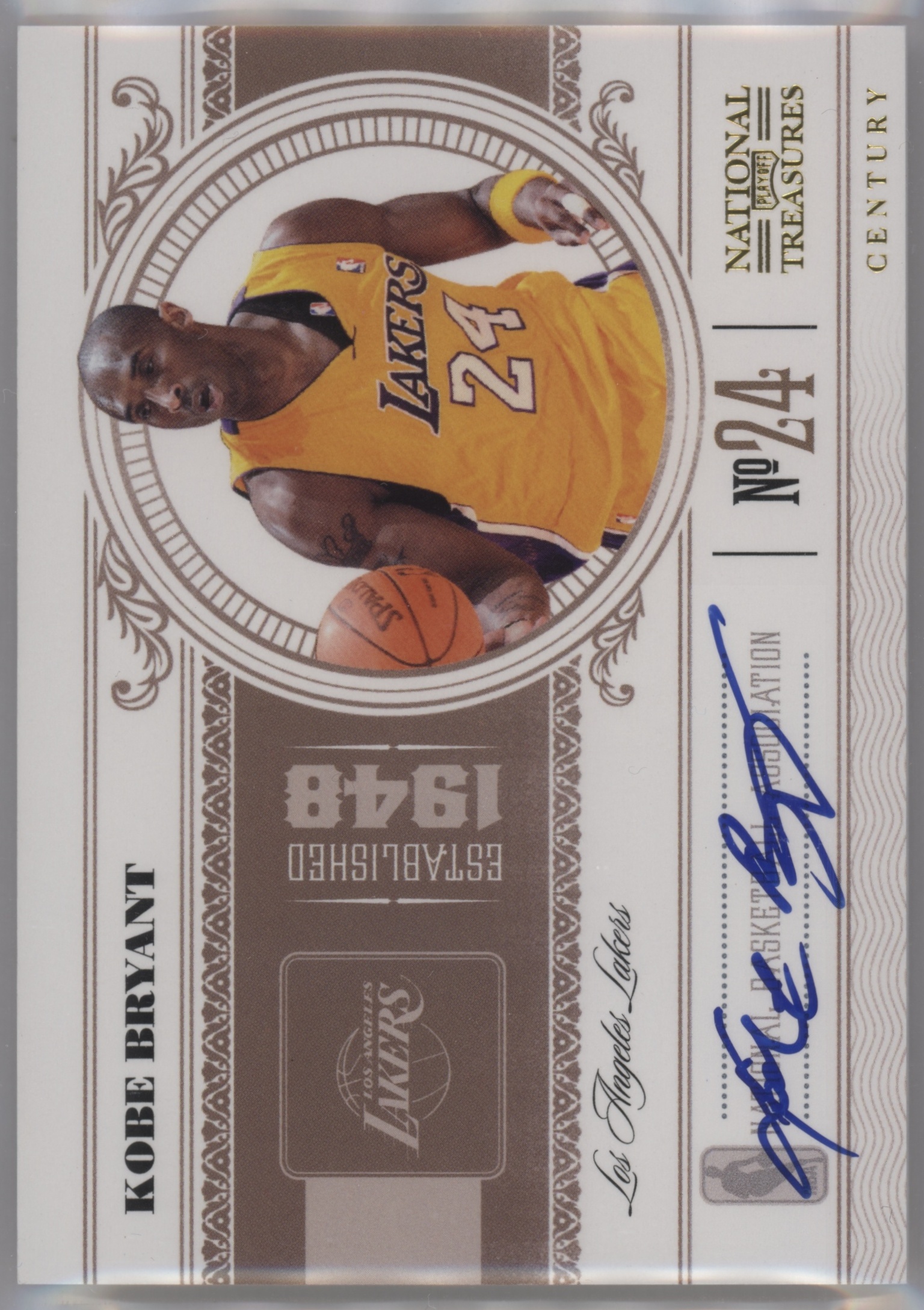 2010 Playoff National Treasures Basketball Kobe Bryant #42 BGS 9.5