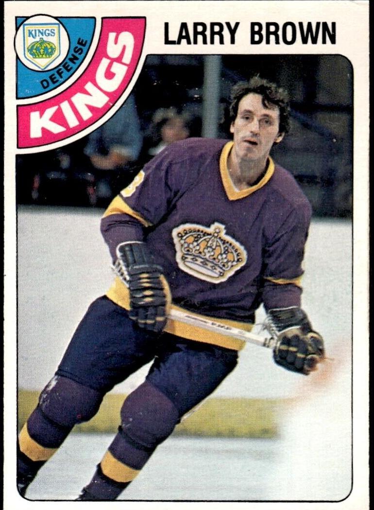 1978 O-Pee-Chee Hockey Larry Brown #361 PSA 9