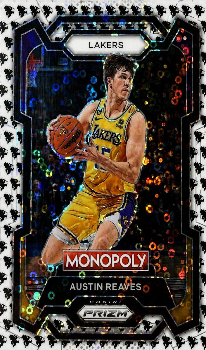 2023 Panini Prizm Monopoly Basketball Monopoly Man Black and White Austin Reaves #42 PSA 7.5