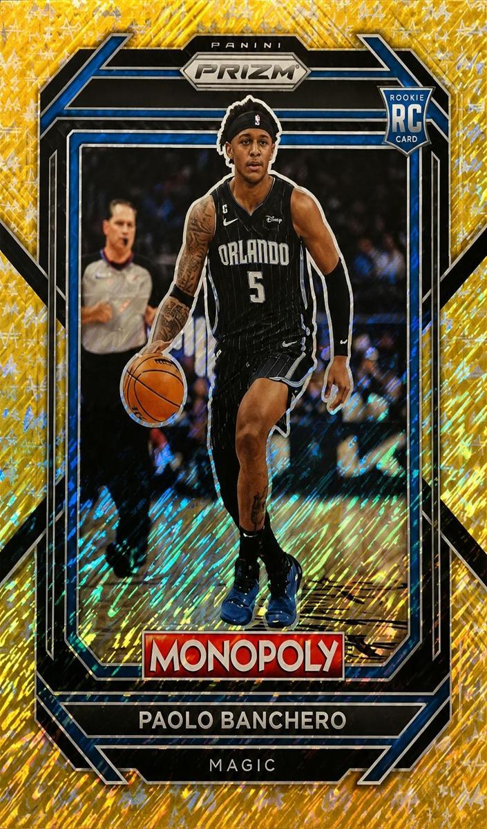 2022 Panini Prizm Monopoly Basketball Gold Money Shimmer Paolo Banchero #66 SGC 10