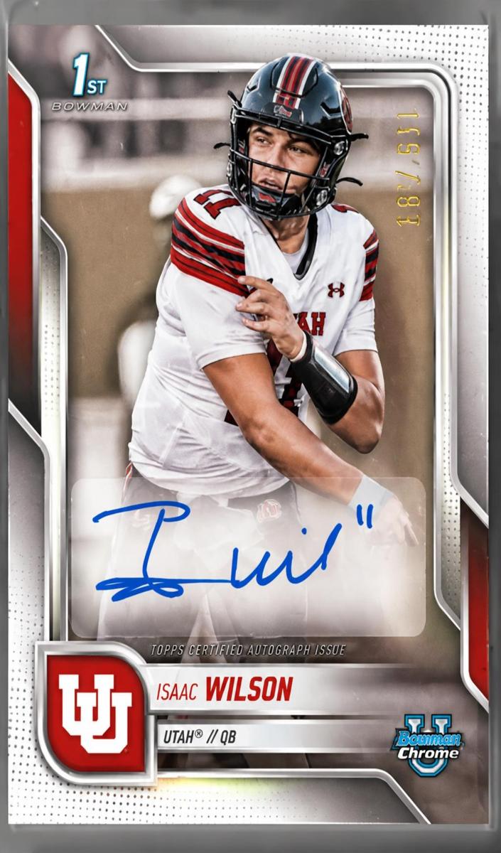 2025 Bowman Chrome University Football Isaac Wilson #BCA-IW