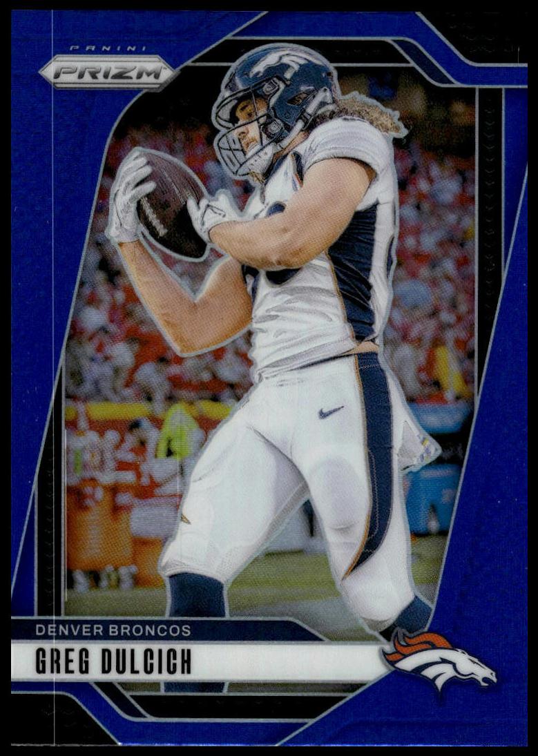 2024 Panini Prizm Football Blue Greg Dulcich #85