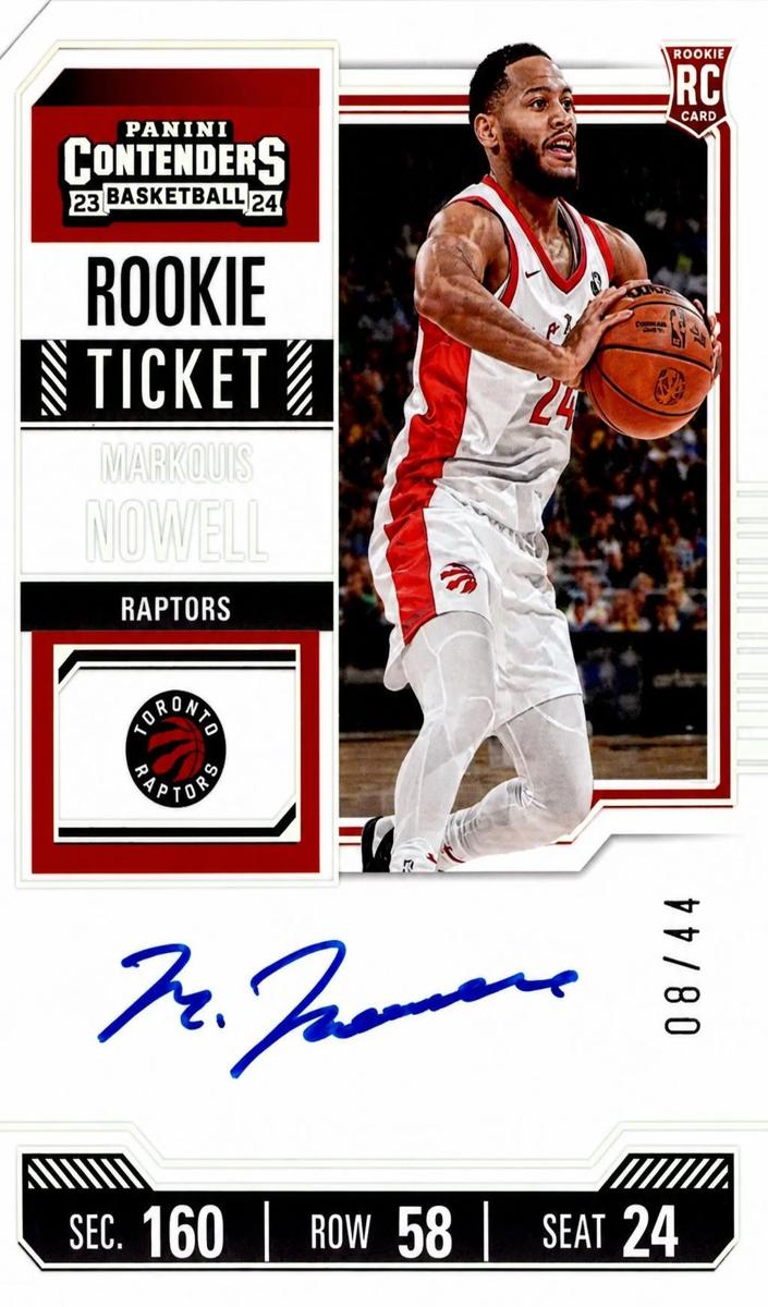 2023 Panini Contenders Basketball Ticket Stub Markquis Nowell #136 PSA 8.5