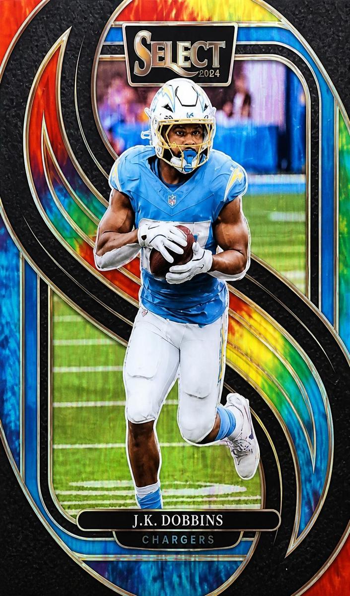 2024 Panini Select Football Tie-Dye Shock J.K. Dobbins #162