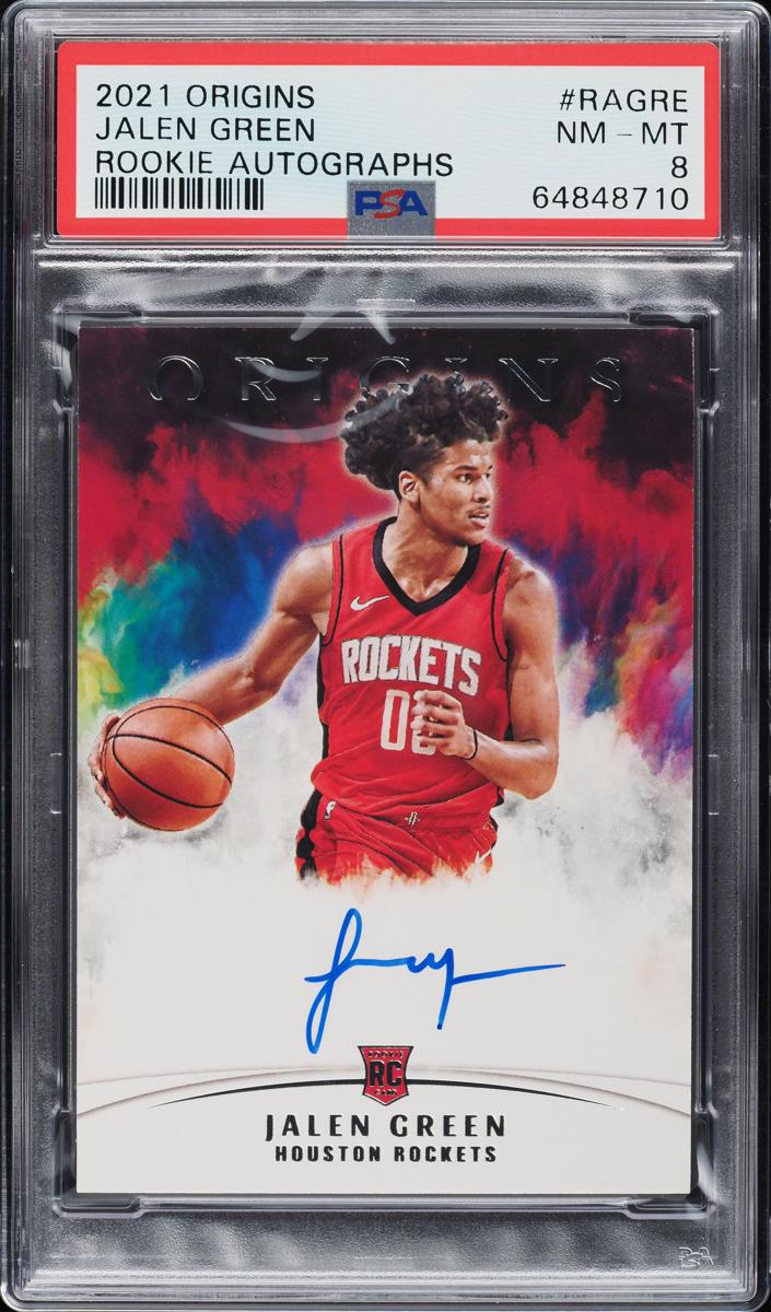 2021 Panini Origins Basketball Green Jalen Green #RA-GRE PSA 8