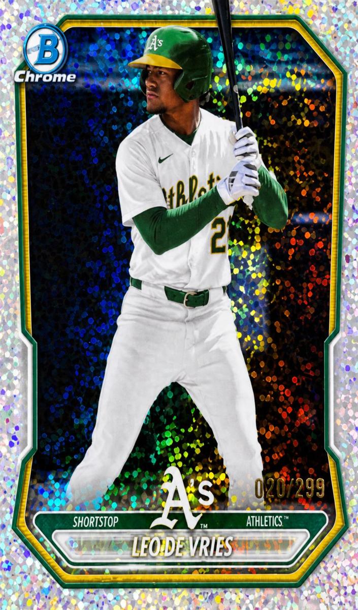 2026 Bowman Baseball Speckle Refractor Leo De Vries #BCP-63