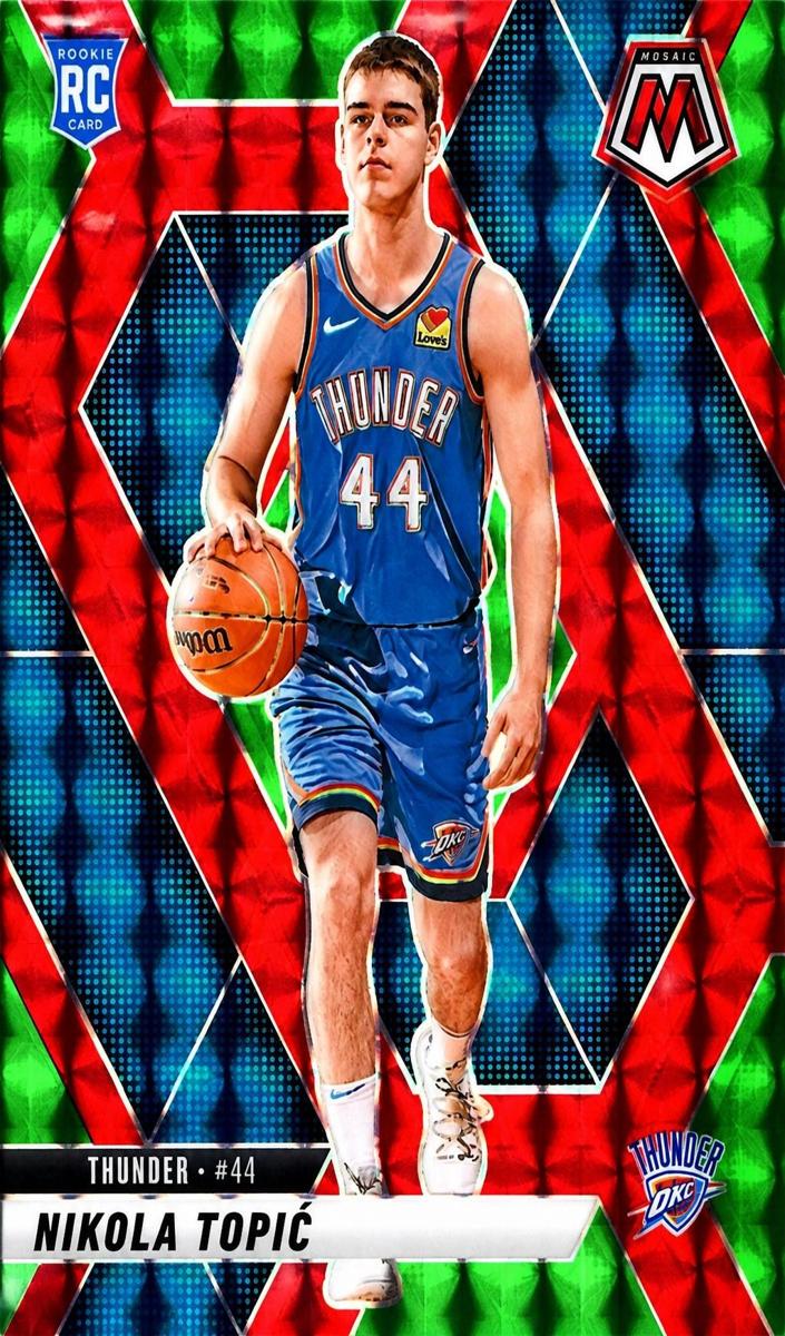 2024 Panini Mosaic Basketball Choice Red and Green Nikola Topic #242 PSA 9