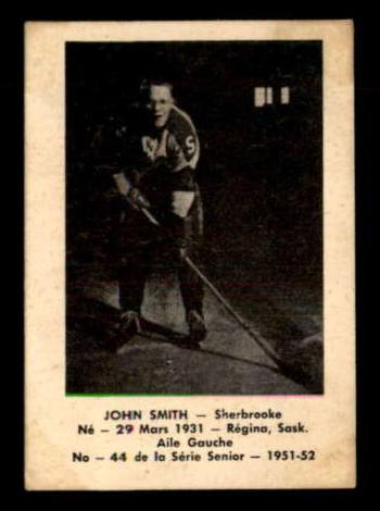 1951 Laval Dairy QSHL Hockey John Smith #44 PSA 4