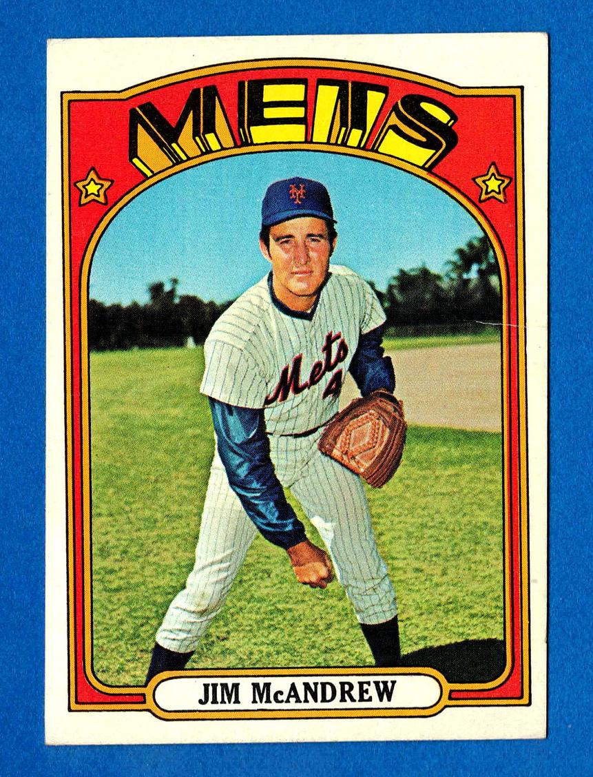 1972 Topps Baseball Jim McAndrew #781