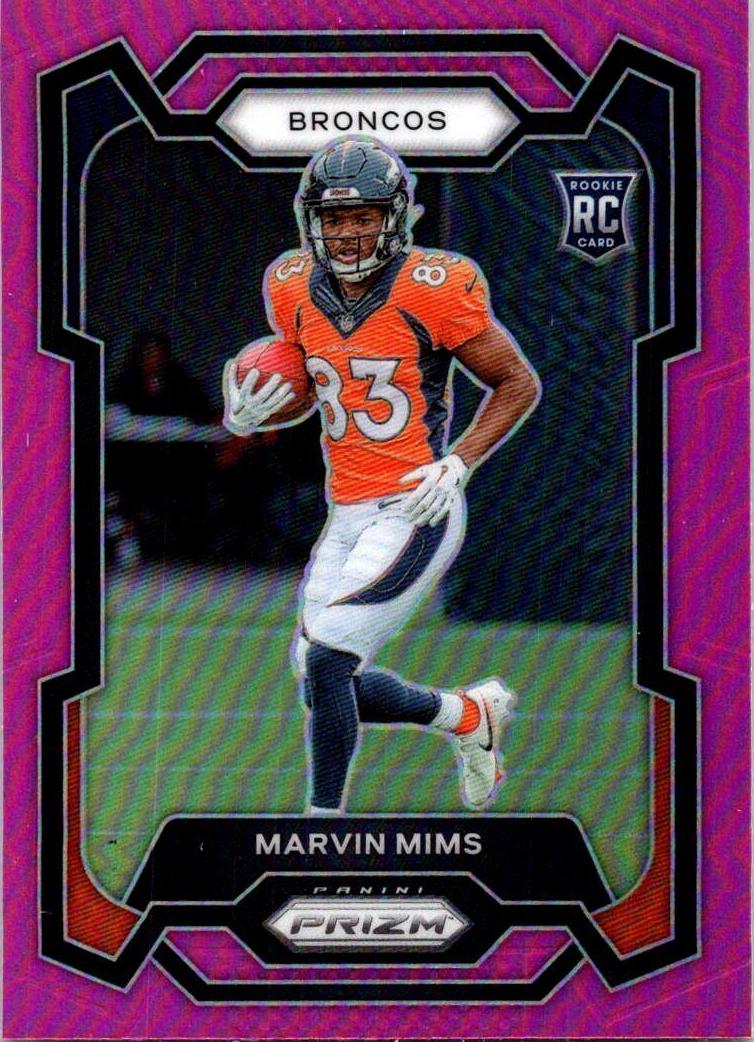 2023 Panini Prizm Football Pink Marvin Mims #327
