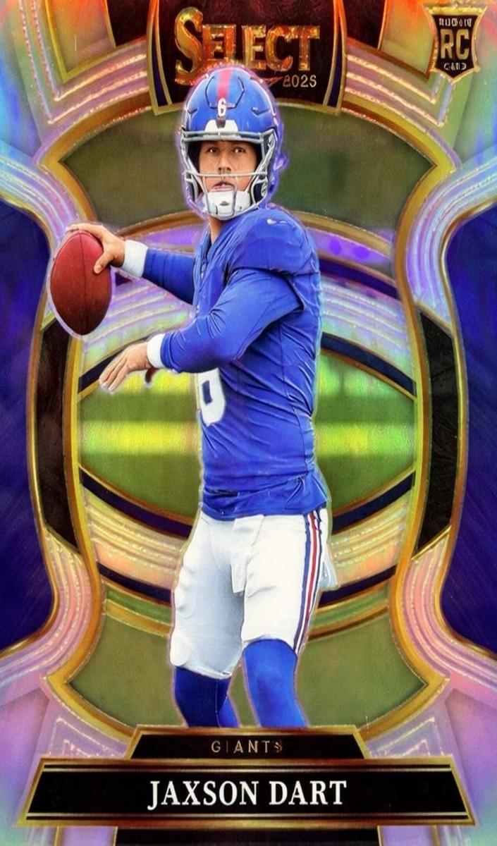 2025 Panini Select Football Silver Jaxson Dart #93 PSA 9
