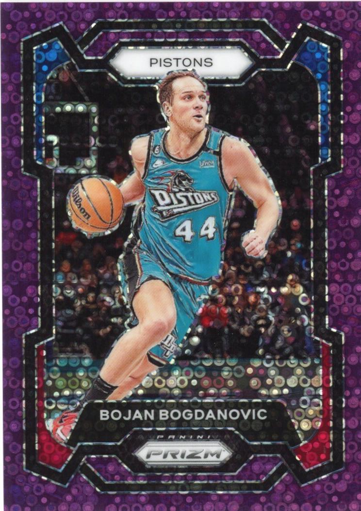 2023 Panini Prizm Basketball Fast Break Purple Bojan Bogdanovic #44