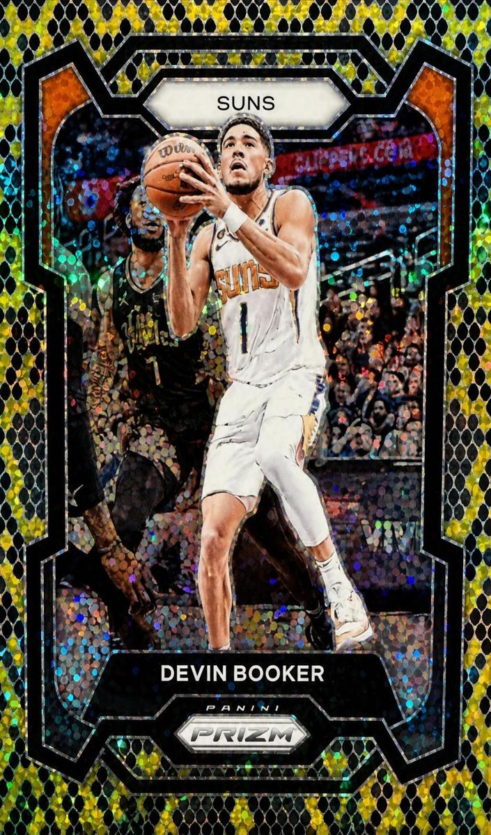 2023 Panini Prizm Basketball King Snake Devin Booker #58 PSA 9