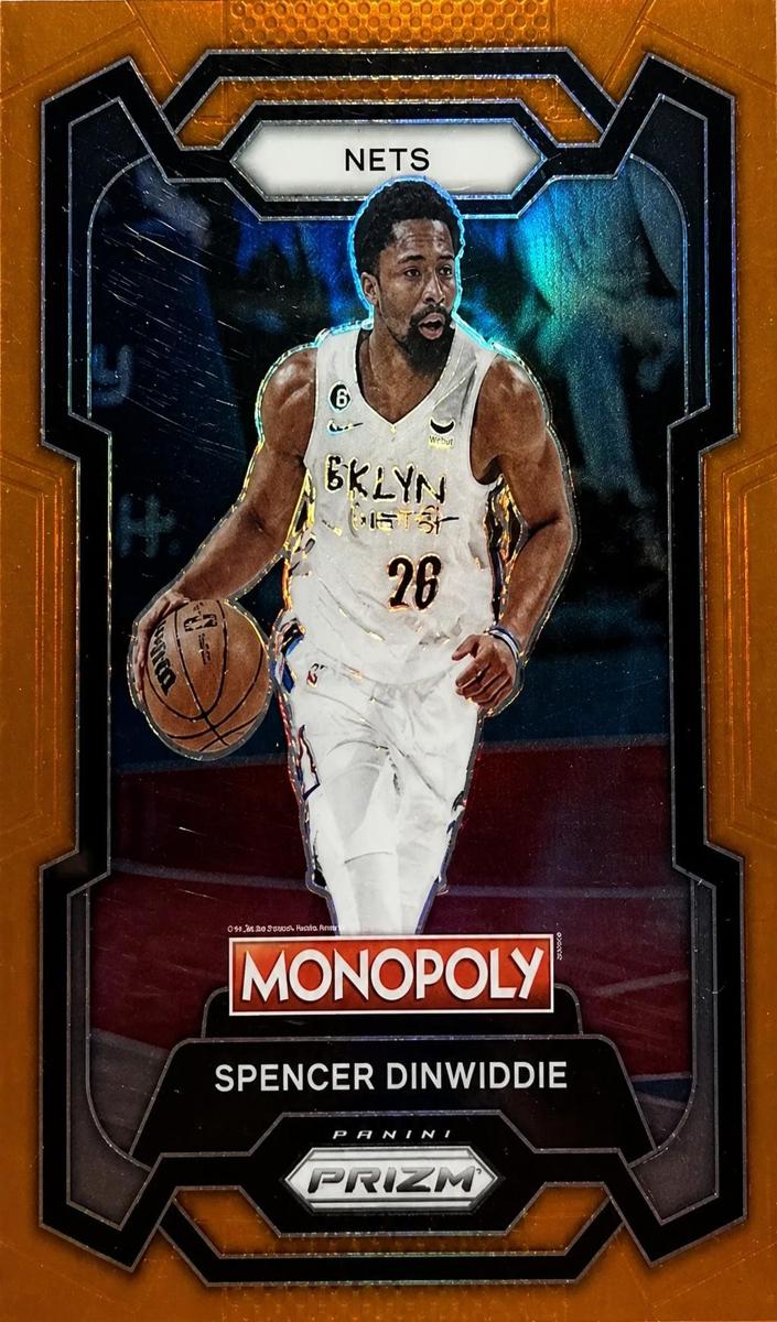 2023 Panini Prizm Monopoly Basketball Orange Spencer Dinwiddie #11