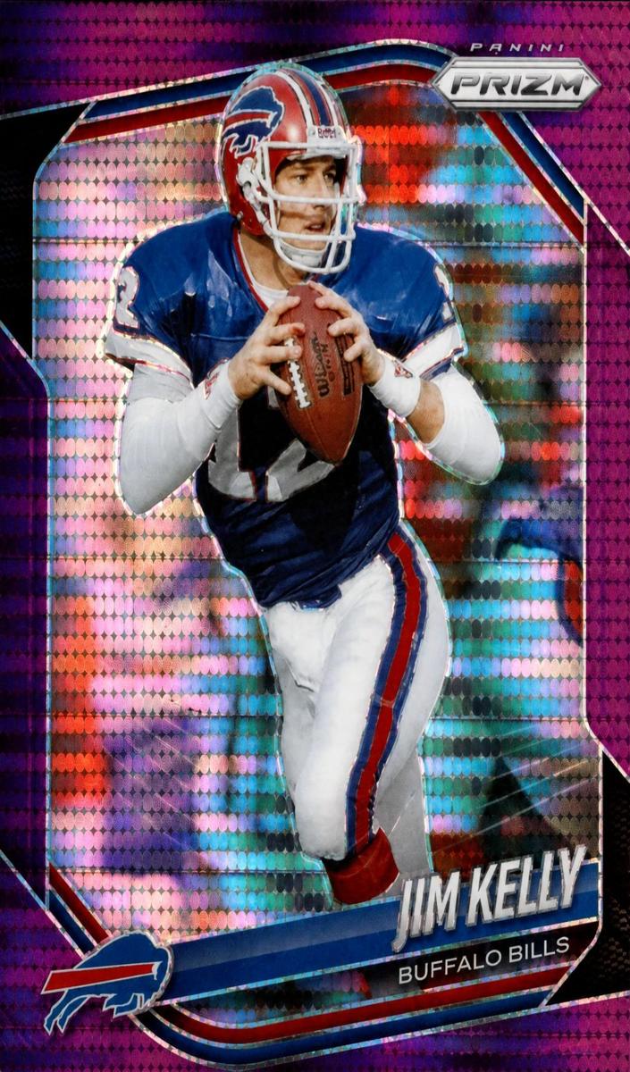 2025 Panini Prizm Football Purple Pulsar Jim Kelly #72