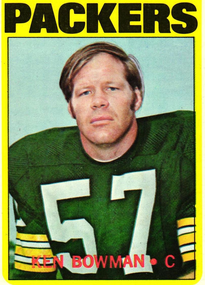 1972 Topps Football Ken Bowman #58