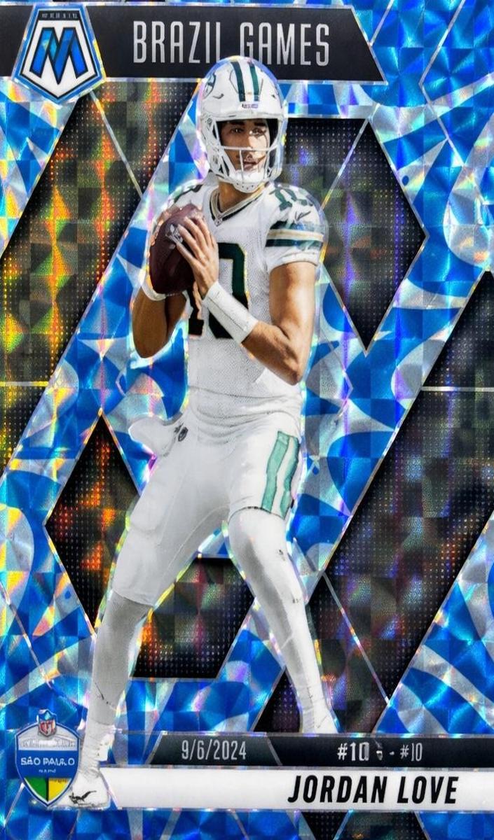 2025 Panini Mosaic Football Reactive Blue Jordan Love #265