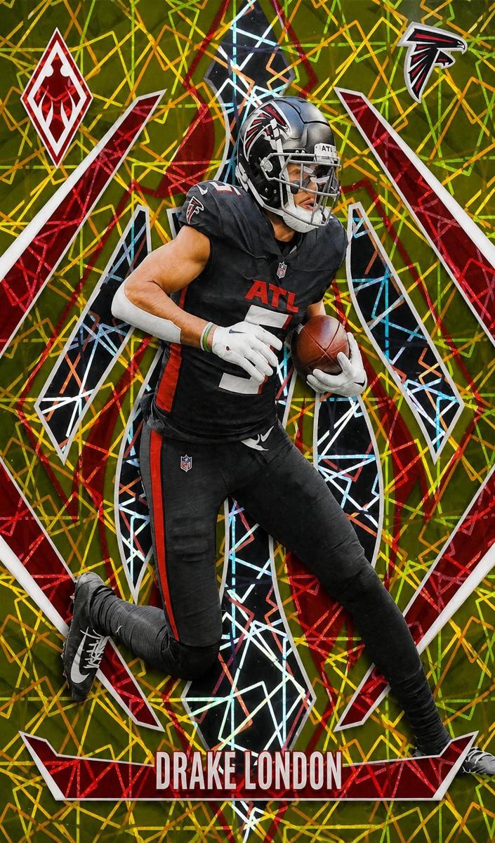 2024 Panini Phoenix Football Gold Lazer Drake London #52