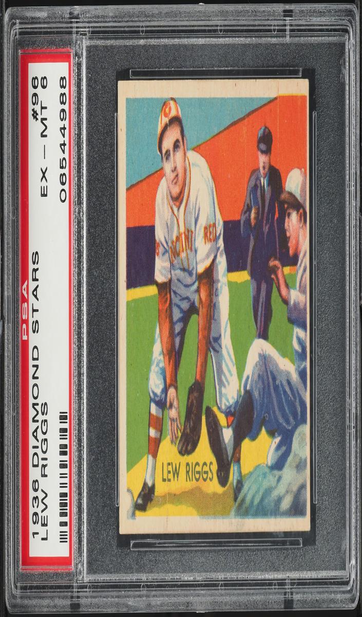 1935 Diamond Stars Baseball Lew Riggs #96