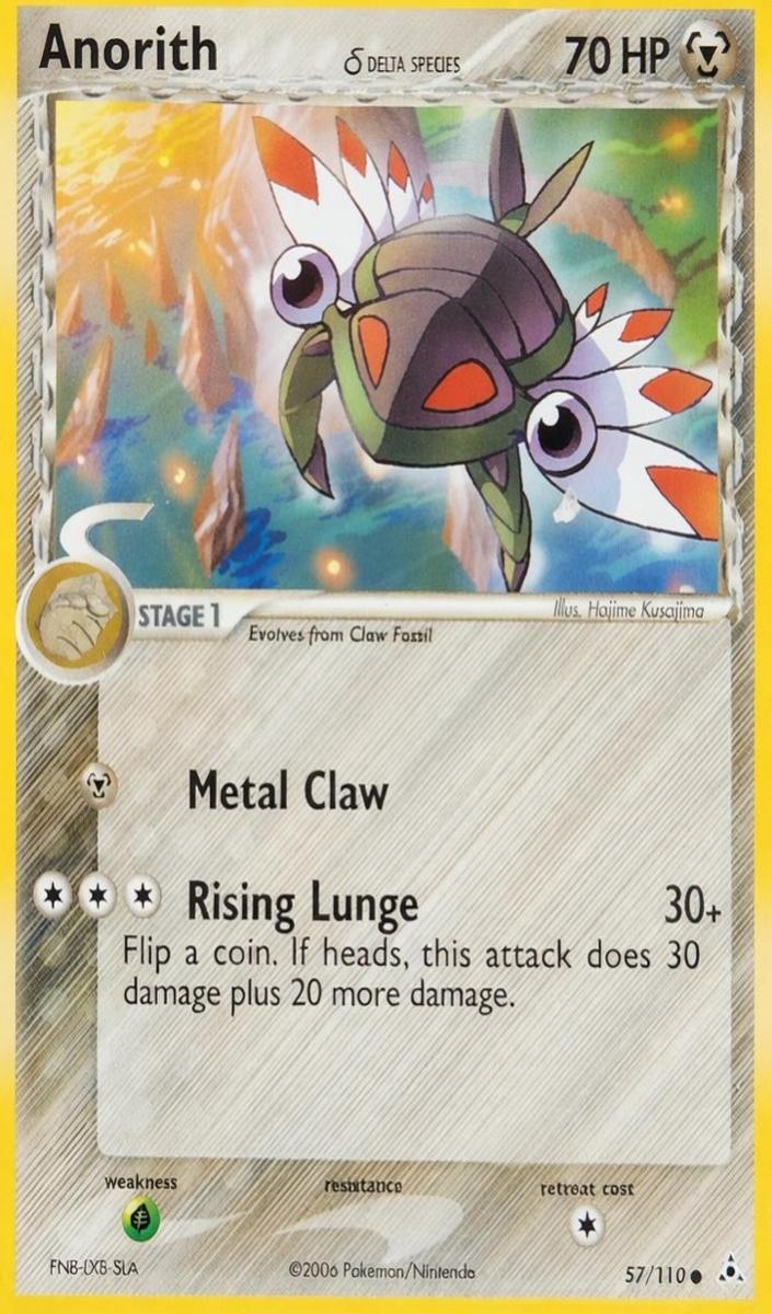 2006 Pokemon EX Holon Phantoms Anorith #57