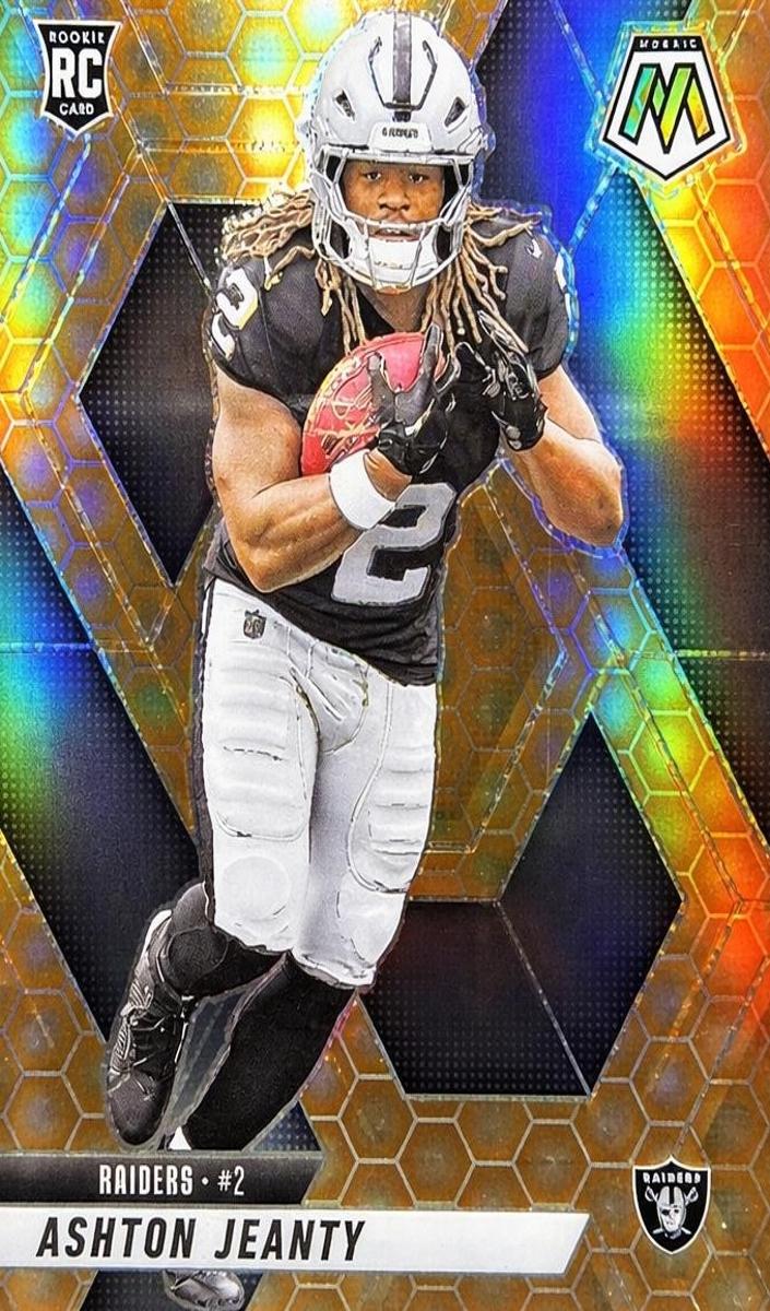 2025 Panini Mosaic Football Honeycomb Ashton Jeanty #345 PSA 9