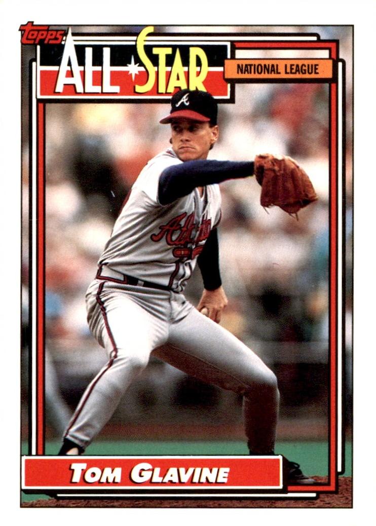 1992 Topps Baseball Tom Glavine #395