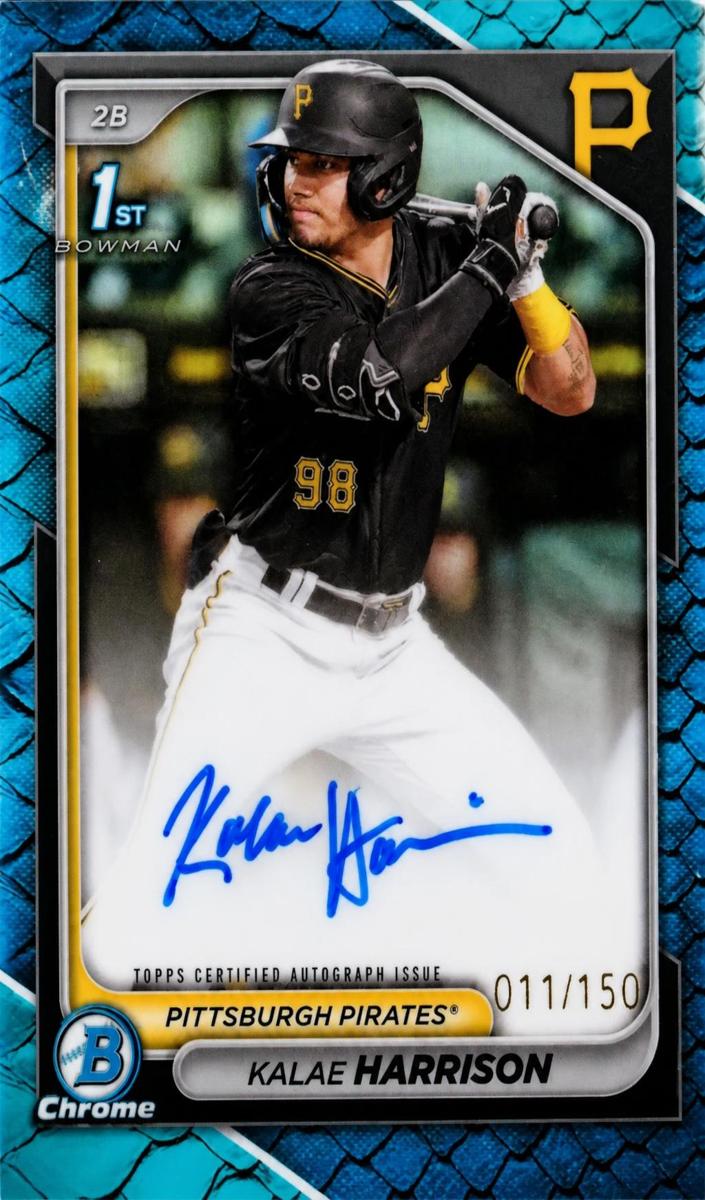 2024 Bowman Chrome Baseball Reptilian Blue Kalae Harrison #CPA-KH