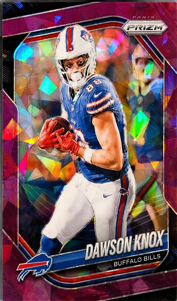 2025 Panini Prizm Football Purple Ice Dawson Knox #65