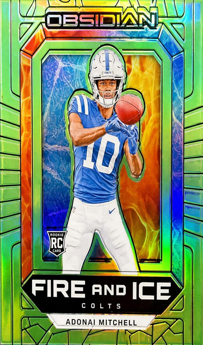 2024 Panini Obsidian Football Green Adonai Mitchell #4