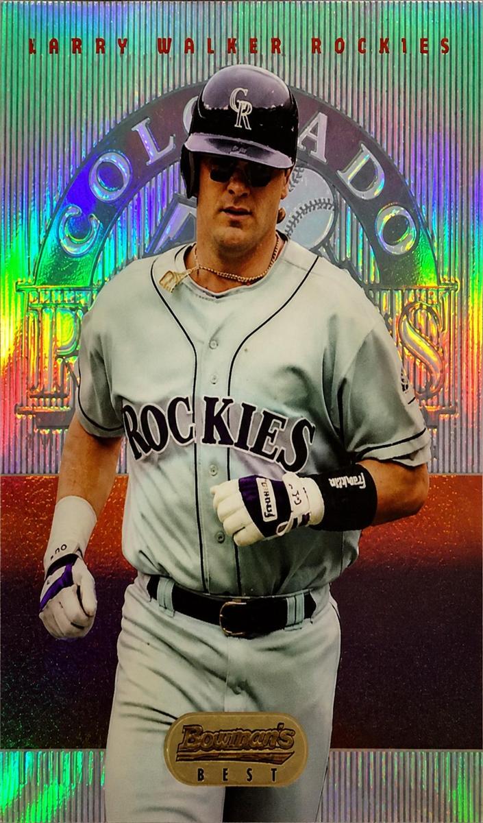 1995 Bowman's Best Baseball Red Refractor Larry Walker #R63 PSA 10