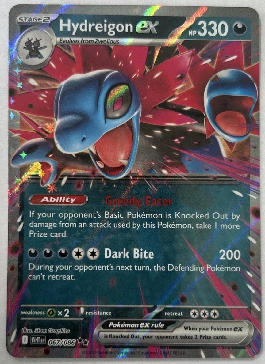 2025 Pokemon Scarlet & Violet White Flare Hydreigon EX #67 CGC 9.5