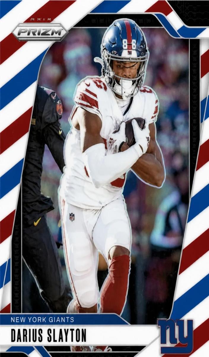 2024 Panini Prizm Football Red White and Blue Darius Slayton #214